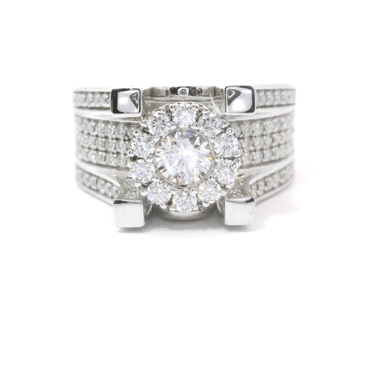 Sterling Silver with Round Brilliant Moissanite CTW 2.07 image 0